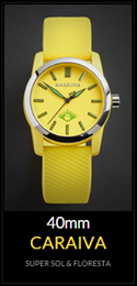 Amazuna Caraiva Watch - Yellow + Green - 40mm